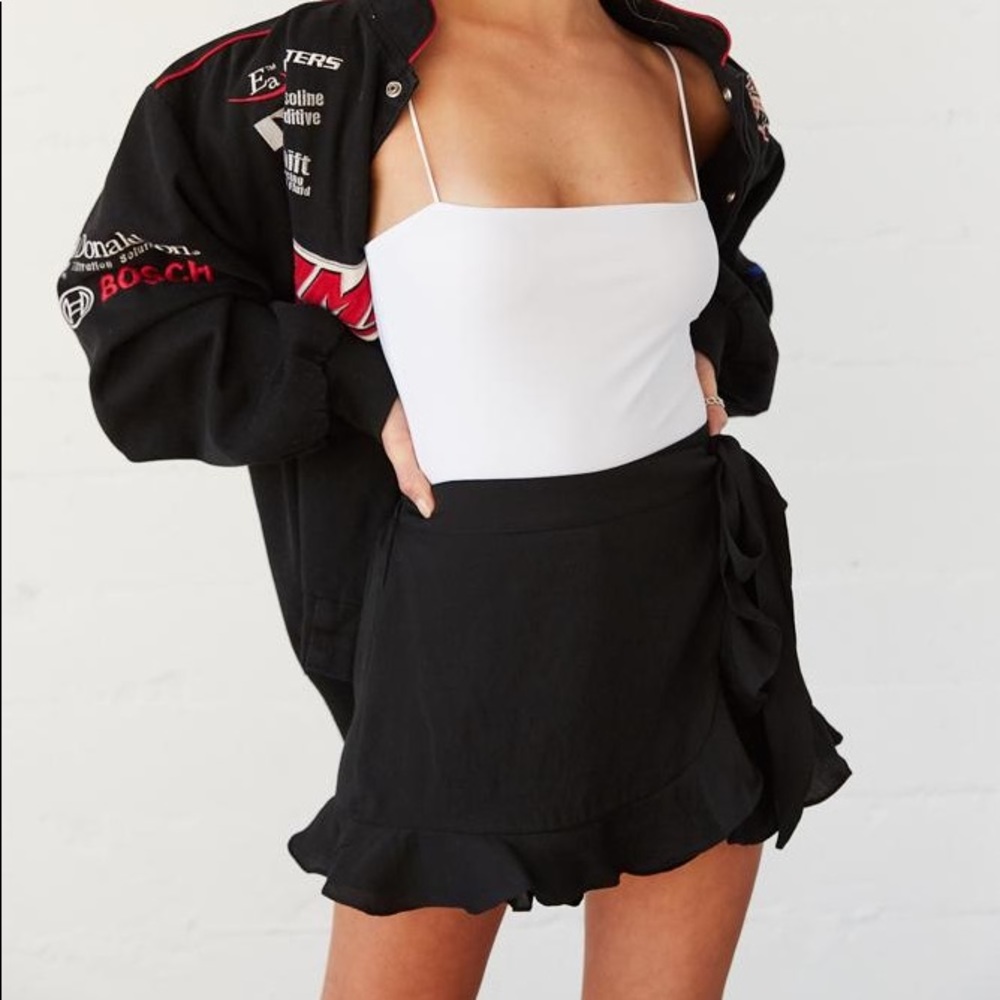 COPY - American Threads Ruffle Wrap Skort